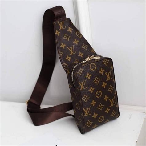 brown lv sling bag|lv sling bags for men.